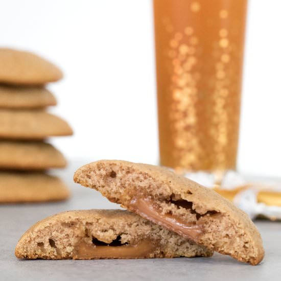 Apple Cider Cookies with Caramel
