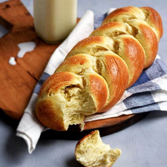 Braided Cardamom Brioche