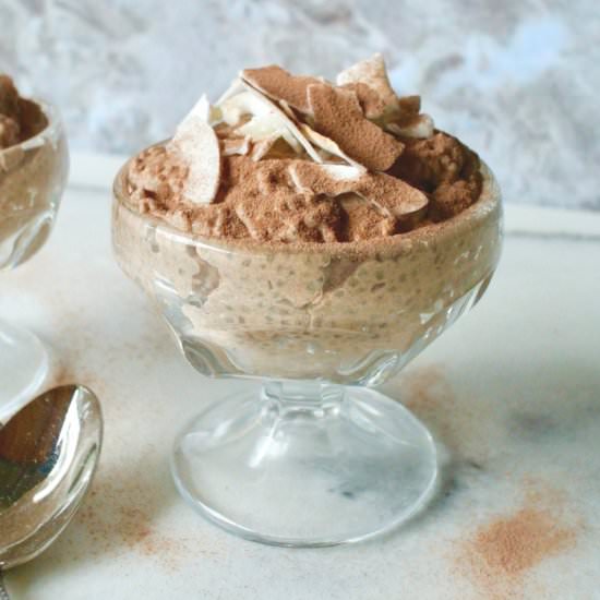 Chocolate Coconut Chia Seed Pudding