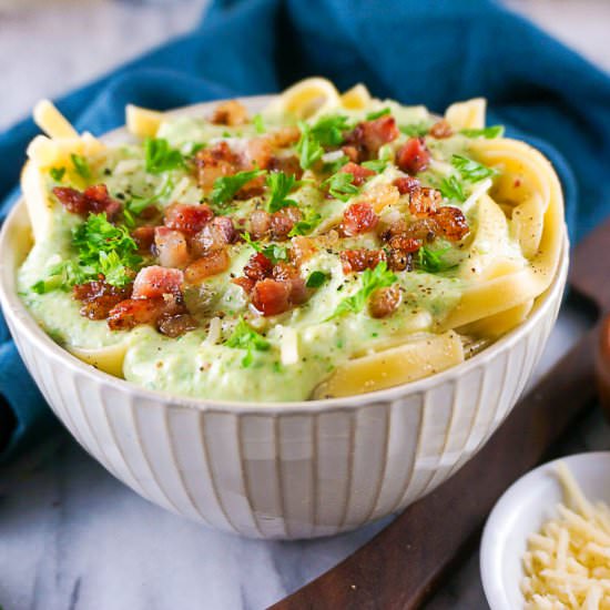brussel sprout pesto pasta
