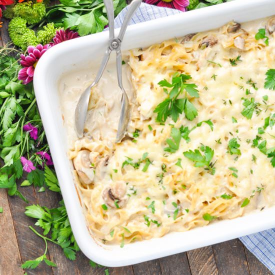 Dump-and-Bake Turkey Tetrazzini