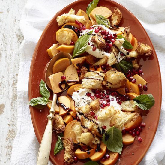 Persimmon Caprese Salad