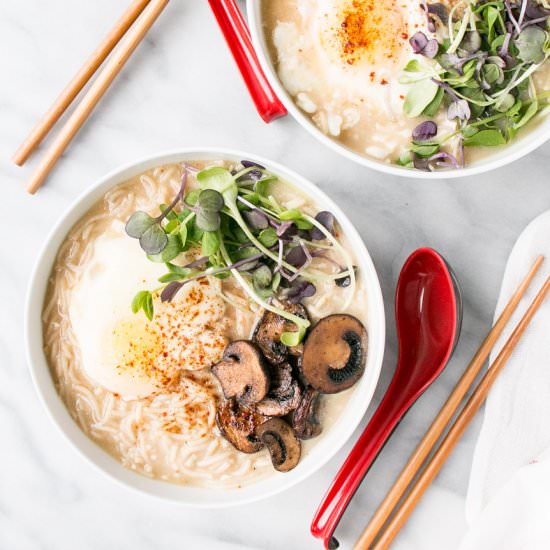 “Instant” Miso Ramen with Eggs