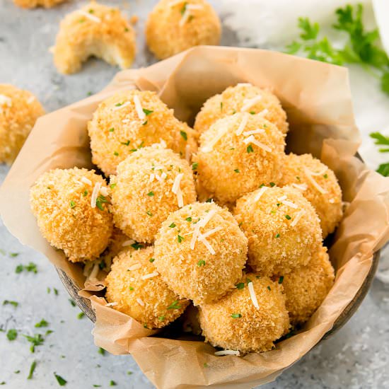 Crispy Mashed Cauliflower Balls