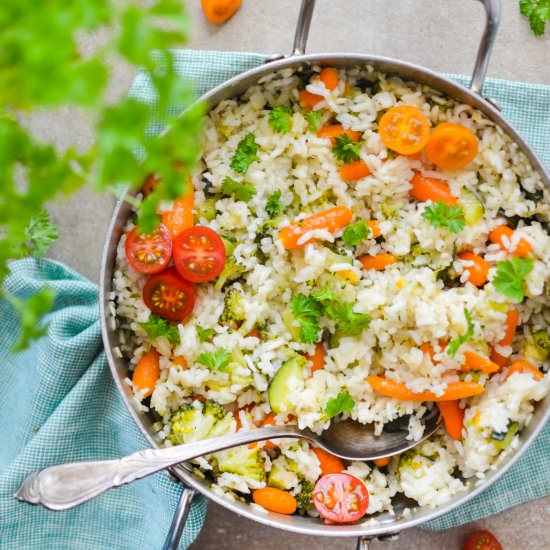Rice with vegetables