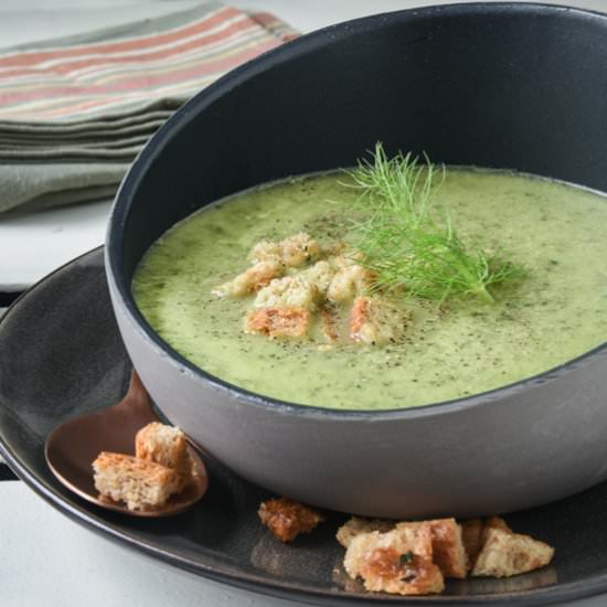 Fennel and spinach cream