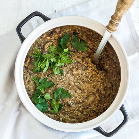 Mushroom Stew with Quinoa