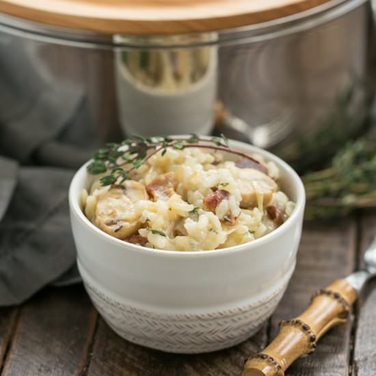 Mushroom, Bacon Risotto