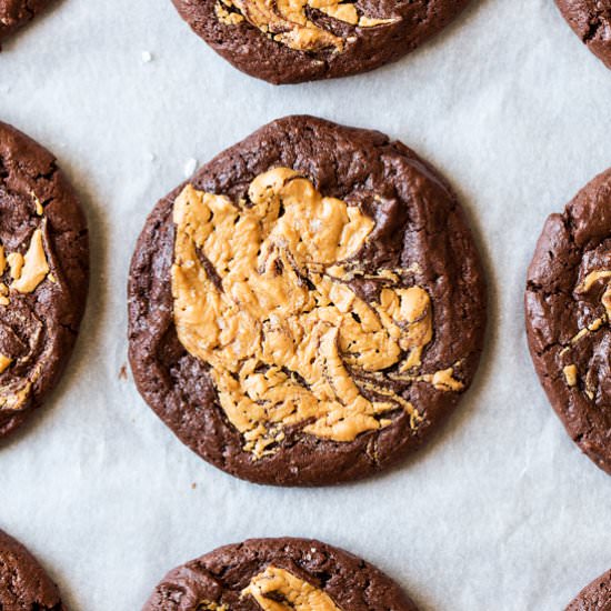 Peanut butter brookies (V,GF)