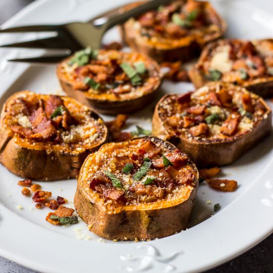 Smashed Sweet Potatoes