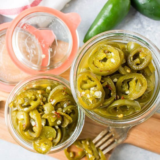 Sweet & Spicy Pickled Jalapeños