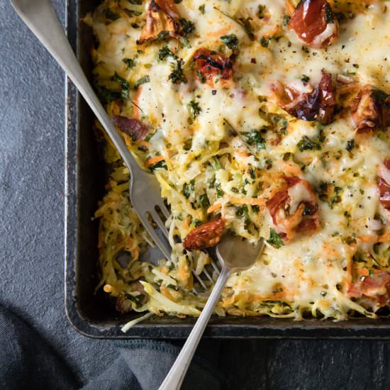 Bacon & Cheese Vegetable Gratin