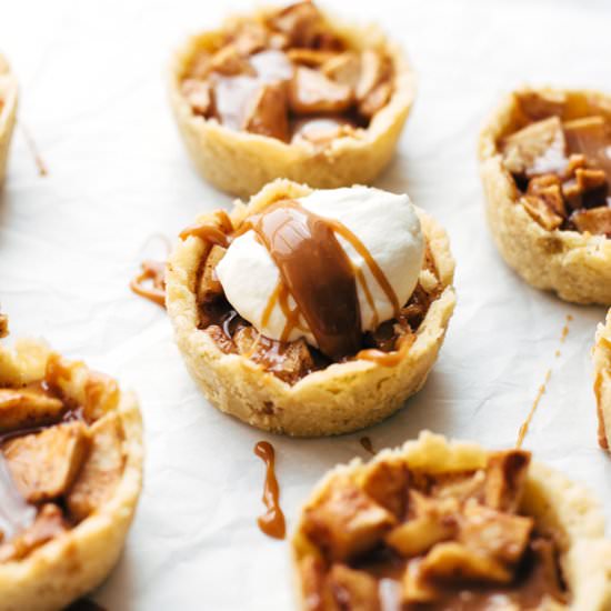 Mini Apple Caramel Pies