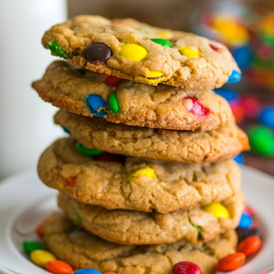 Small-batch M&M Cookies