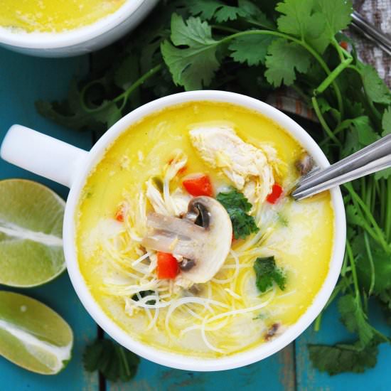 Thai Coconut Noodle Soup (GF, DF)