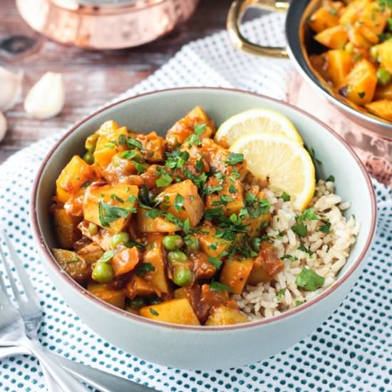 Bombay Potatoes and Peas