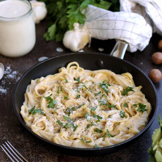 Vegan Fettuccine Alfredo