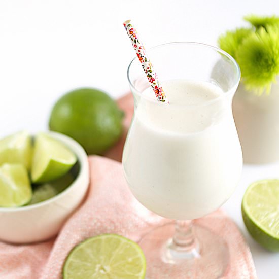 Frozen Vanilla Coconut Lime Drink
