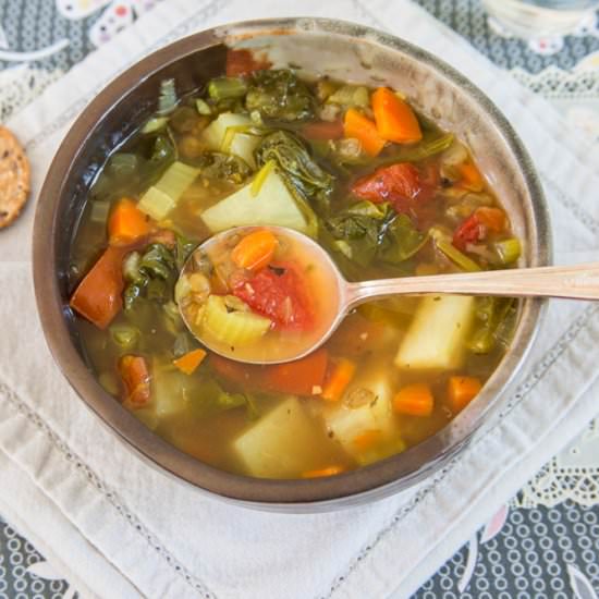 Lemon Lentil Turnip Soup