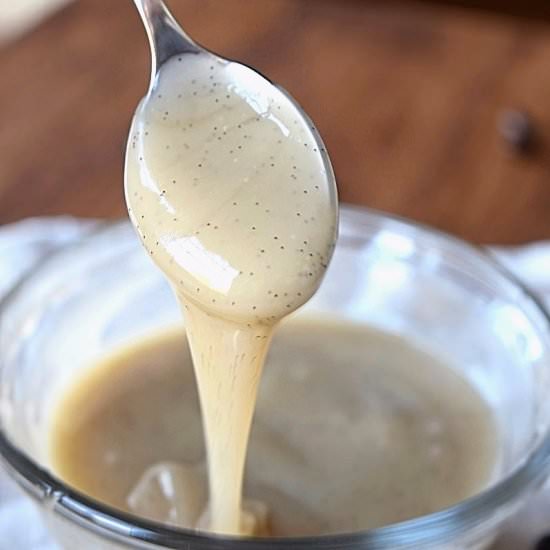 Coconut Vanilla bean Caramel Sauce