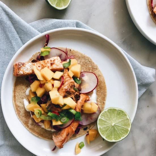 Chipotle Salmon Tacos