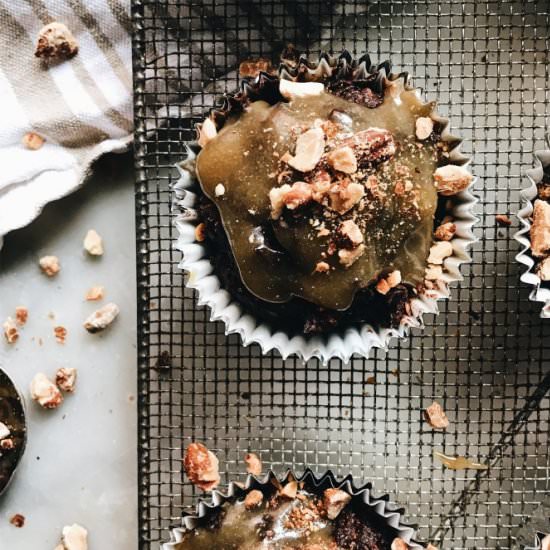 Choc-Courgette-Coconut Cupcakes