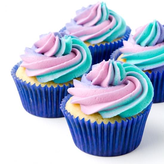 Cotton Candy Cupcakes