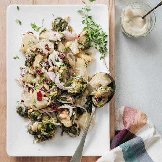 Creamy Potato and Brussels Sprouts