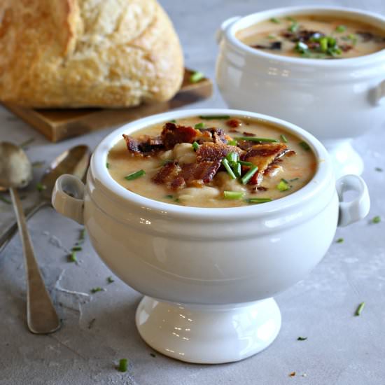 White Bean Stew with Bacon