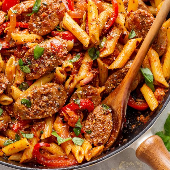 20-Minute Sausage Pasta Skillet