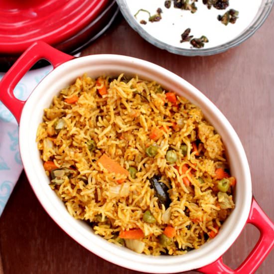 Instant Pot Vegetable Masala Bhaath