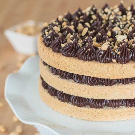Peanut Butter Chocolate Layer Cake