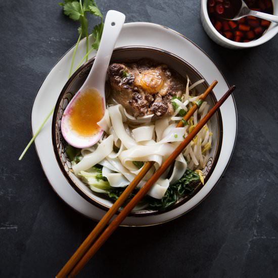 Oxtail Ho Fun Noodle Soup
