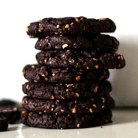 Cocoa Crunchy Peanut Butter Cookies