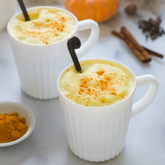 Maple Pumpkin Spice Turmeric Latte