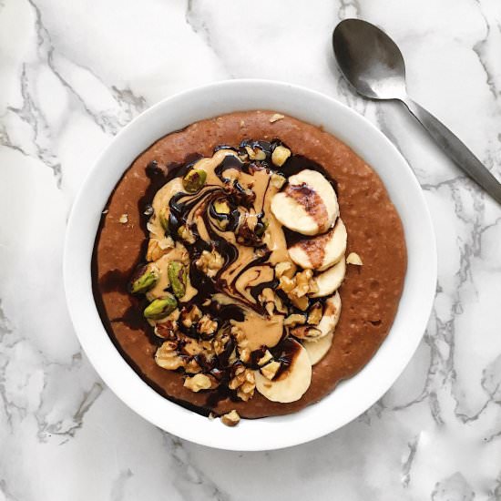 Cacao and Almond Butter Porridge