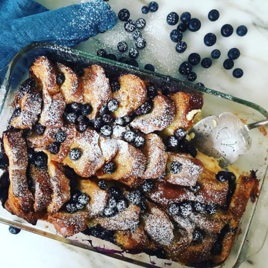 Blueberry Baked French Toast