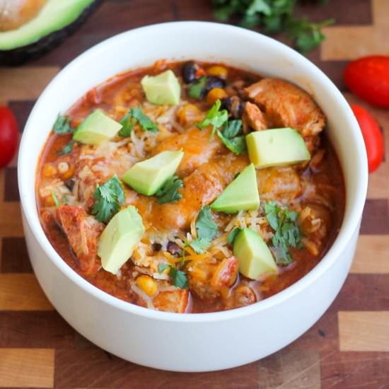 Easy Slow Cooker Enchilada Chicken