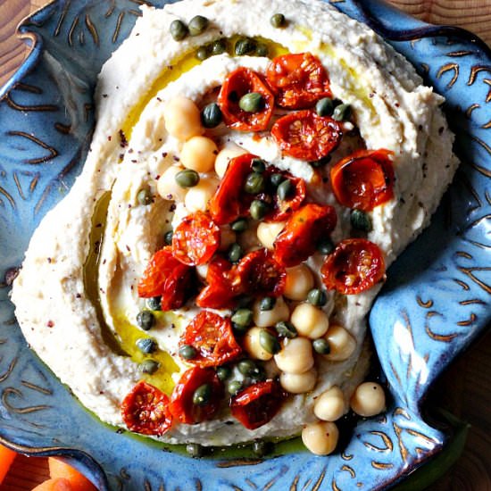Hummus with Cherry Tomatoes