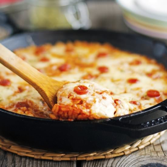 One Pot Pizza Rice