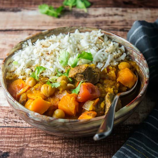 Lamb Tagine with Squash & Apricots