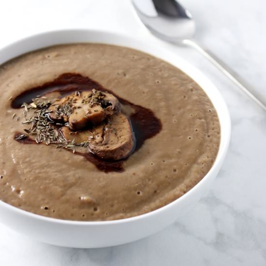 Skinny Balsamic Mushroom Soup