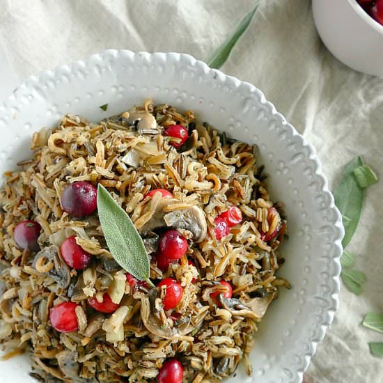 Wild Rice and Mushroom Pilaf