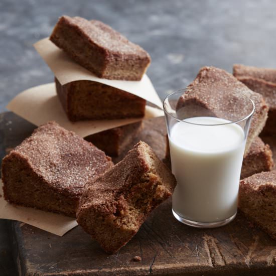 Snickerdoodle Blondie Brownies