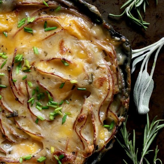 Garlic Herbed Scalloped Potatoes