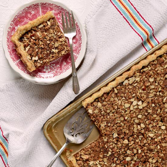 Apple Butter Crumb Slab Pie