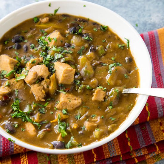 Southwest Style Chicken Gumbo