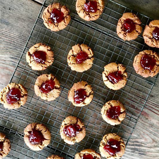 Gluten/Dairy Free Jam Thumbprints