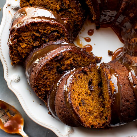 Pumpkin Chocolate Chip Bundt Cake