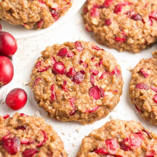 Cranberry Banana Oatmeal Cookies